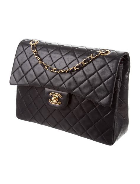 chanel classic flap quilted handbag|Chanel quilted shoulder bag.